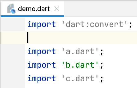 Un fragmento de código en IntelliJ IDEA mostrando advertencias de imports sin usar.