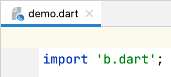 El fragmento de código en IntelliJ IDEA después de eliminar los imports sin usar.