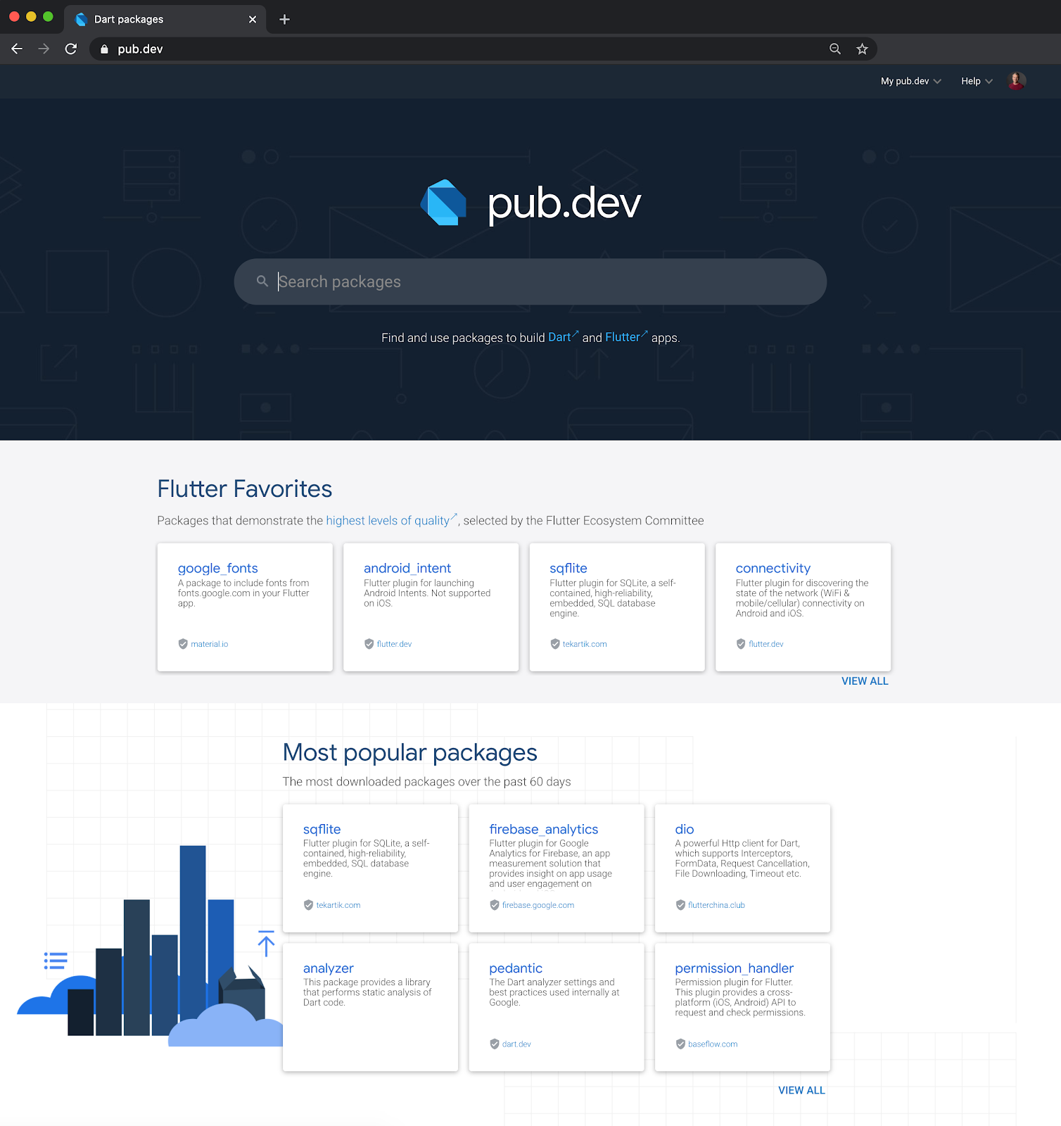 Introduciendo un pub.dev totalmente nuevo